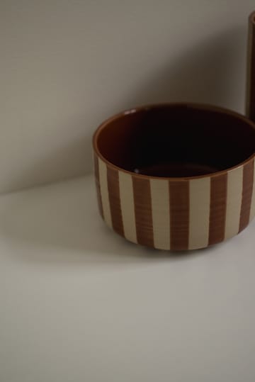 Line taça decorativa Ø16 cm - Torrão riscado - DBKD
