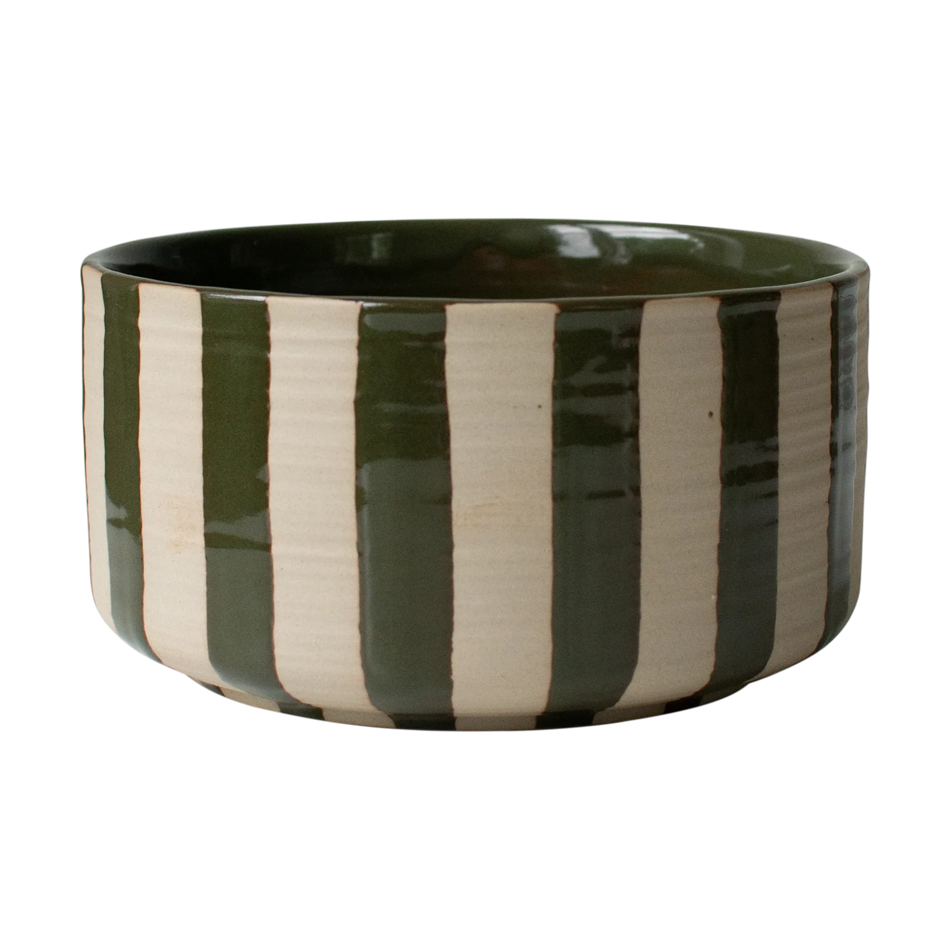 Line taça decorativa Ø16 cm, Verde riscado DBKD