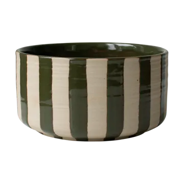 Line taça decorativa Ø16 cm - Verde riscado - DBKD