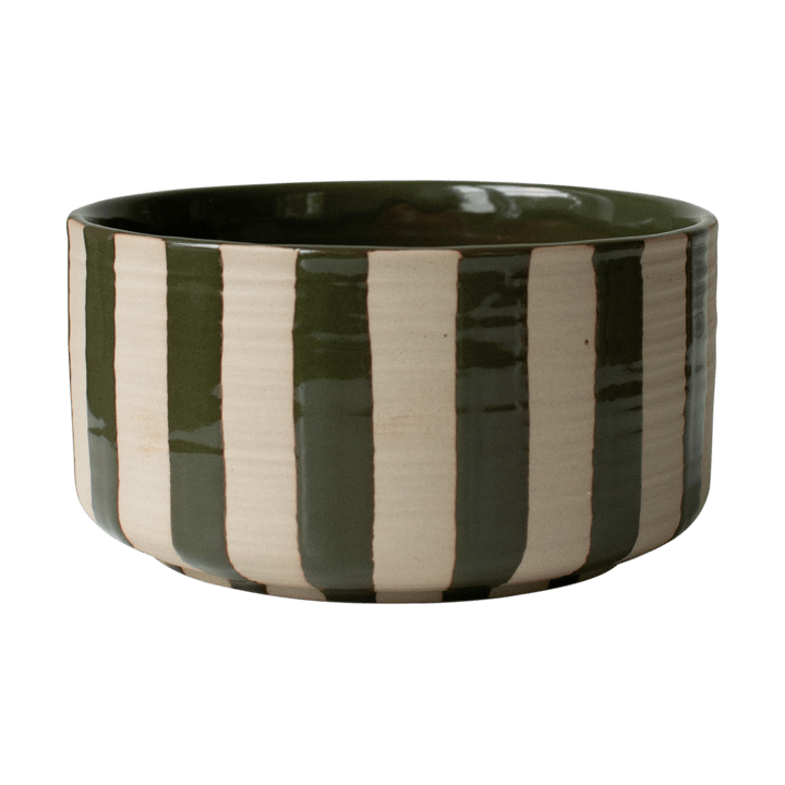 Line ta�ça decorativa Ø16 cm - Verde riscado - DBKD