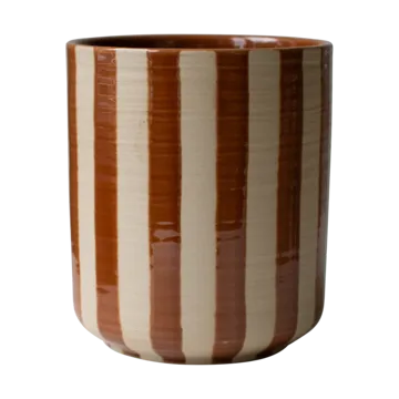 Line vaso  Ø14x16 cm - Torrão riscado - DBKD