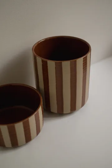 Line vaso  Ø14x16 cm - Torrão riscado - DBKD