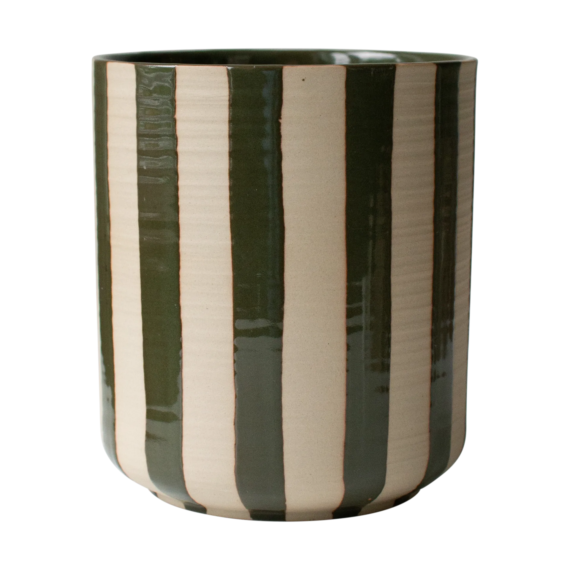 Line vaso  Ø14x16 cm, Verde riscado DBKD