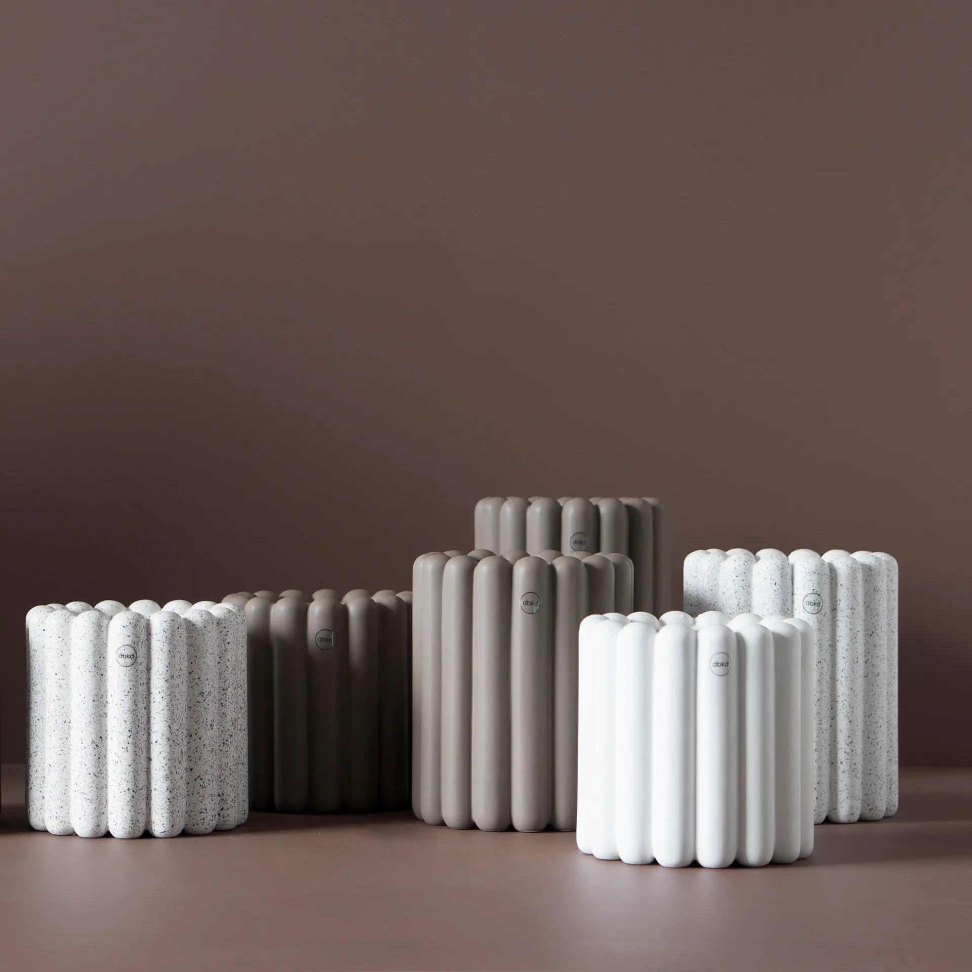 Mist vaso de flores grande Ø19x27 cm, Dust DBKD