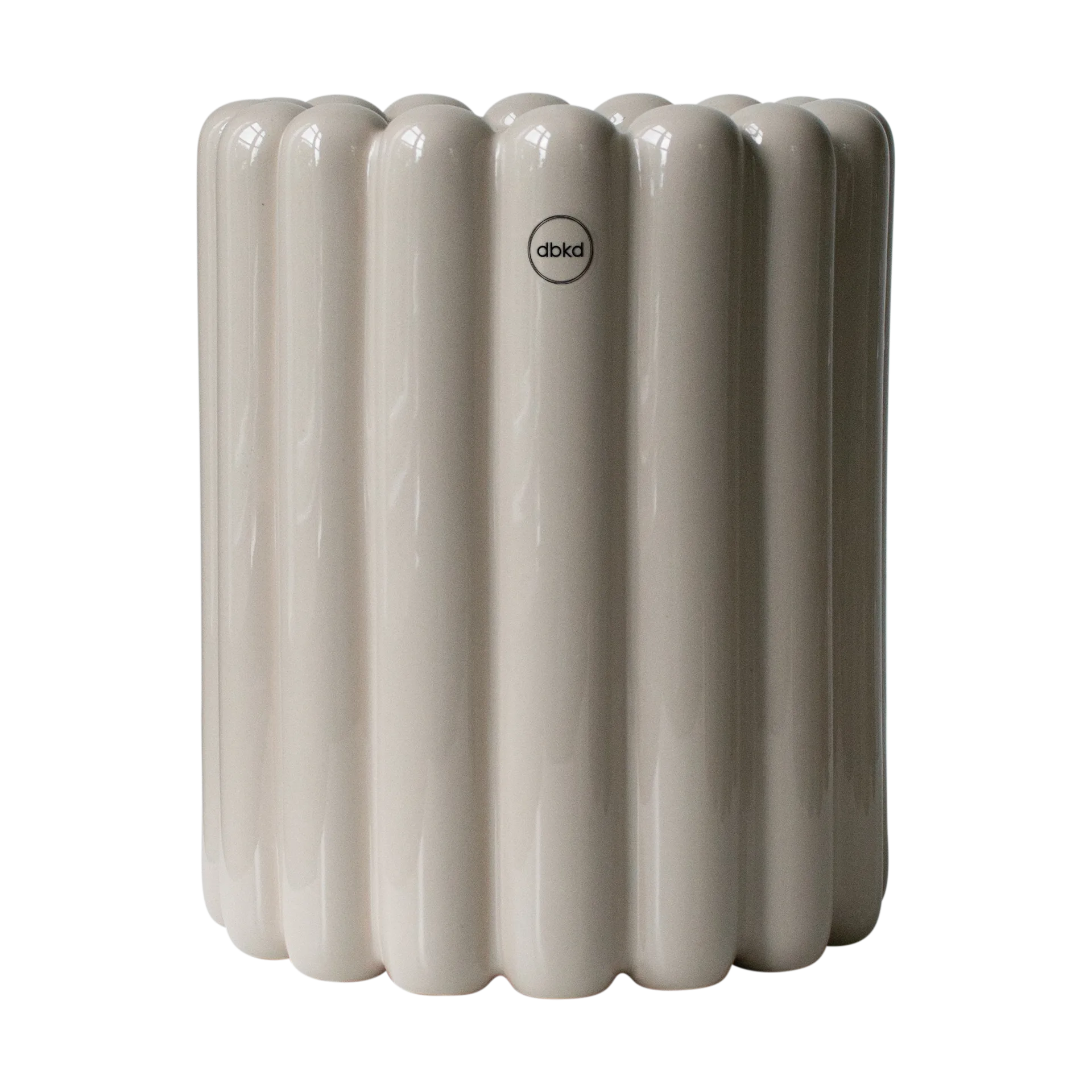 Mist vaso de flores médio Ø19x23 cm, Toupeira brilhante DBKD