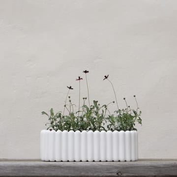 Mist vaso de flores oval  - Branco - DBKD