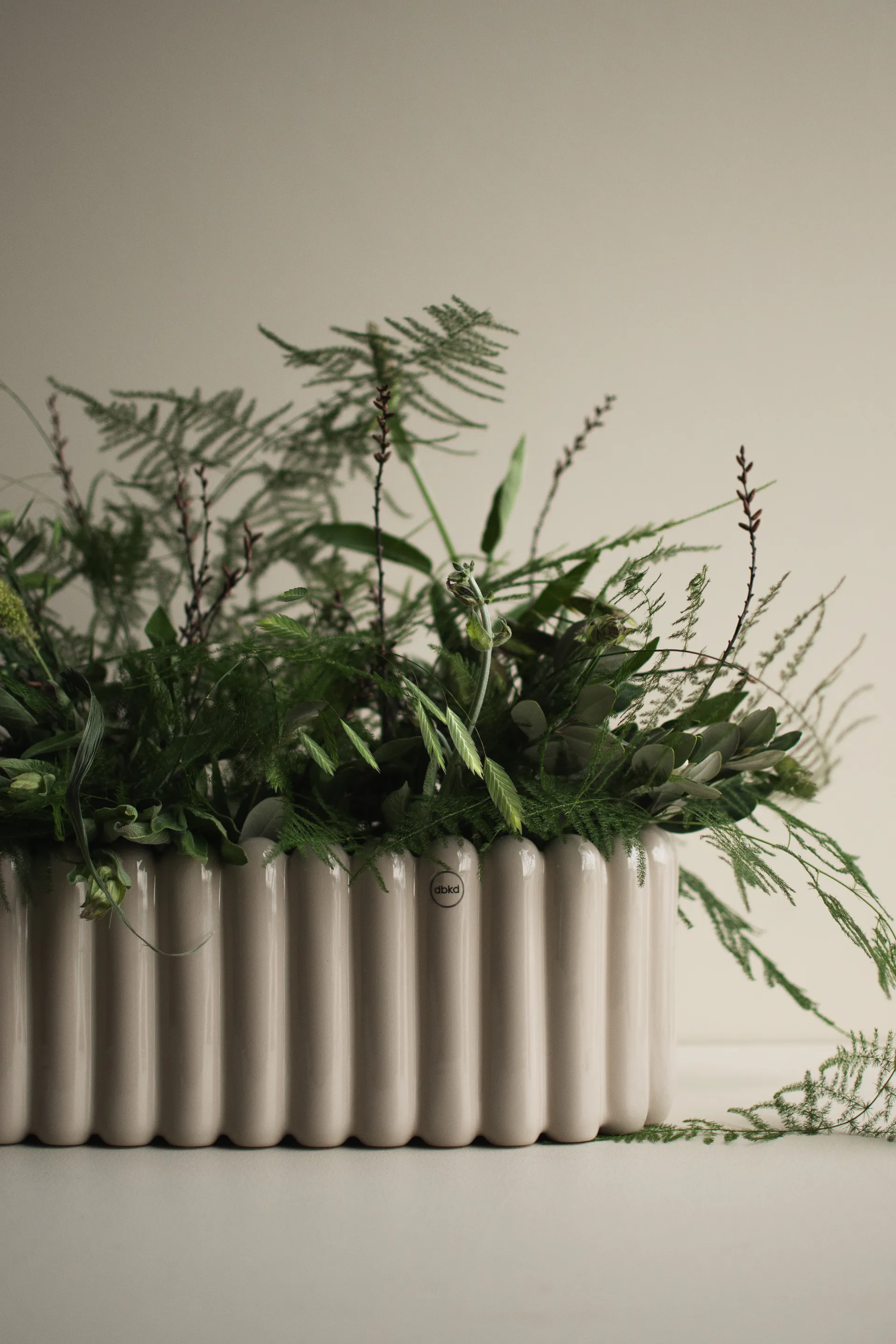 Mist vaso de flores oval , Toupeira brilhante DBKD