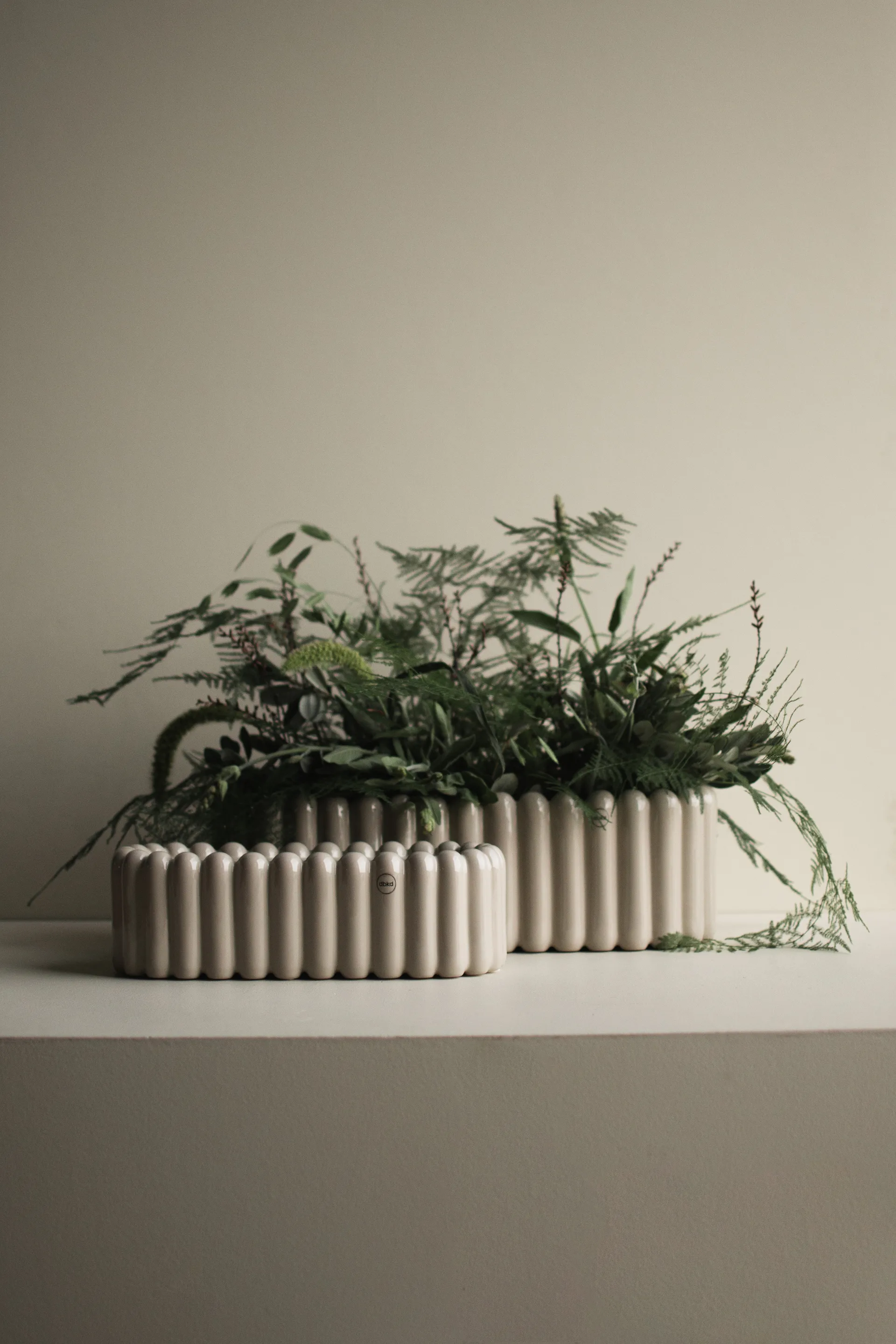 Mist vaso de flores oval , Toupeira brilhante DBKD