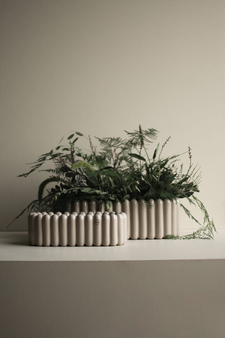 Mist vaso de flores oval , Toupeira brilhante DBKD