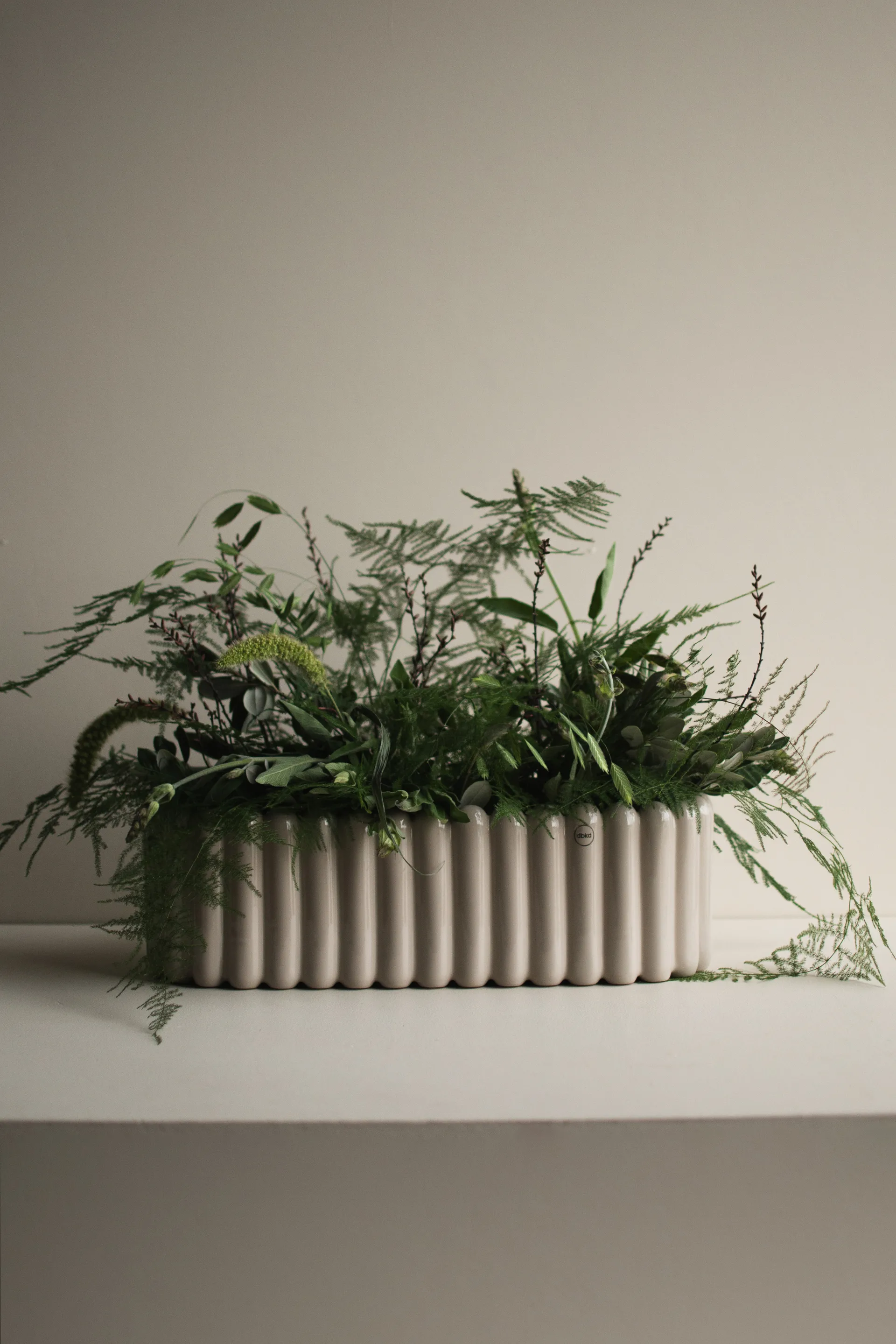 Mist vaso de flores oval , Toupeira brilhante DBKD