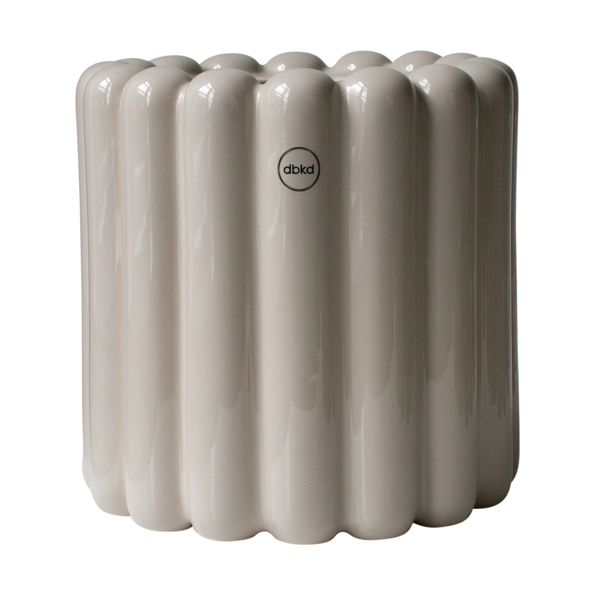 Mist vaso de flores pequeno Ø19x19 cm, Toupeira brilhante DBKD