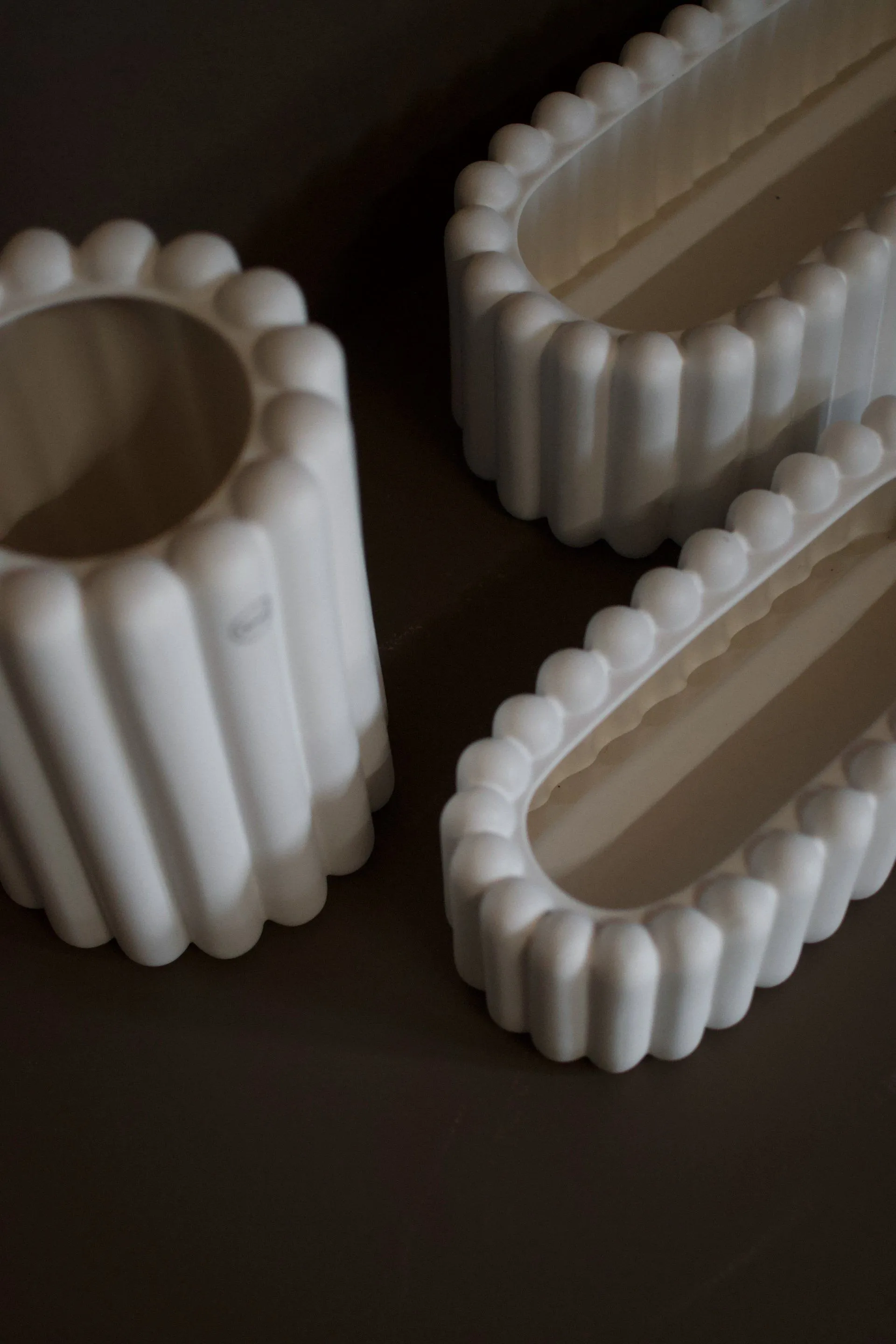 Mist vaso de flores pequeno oval 35 cm, Branco DBKD