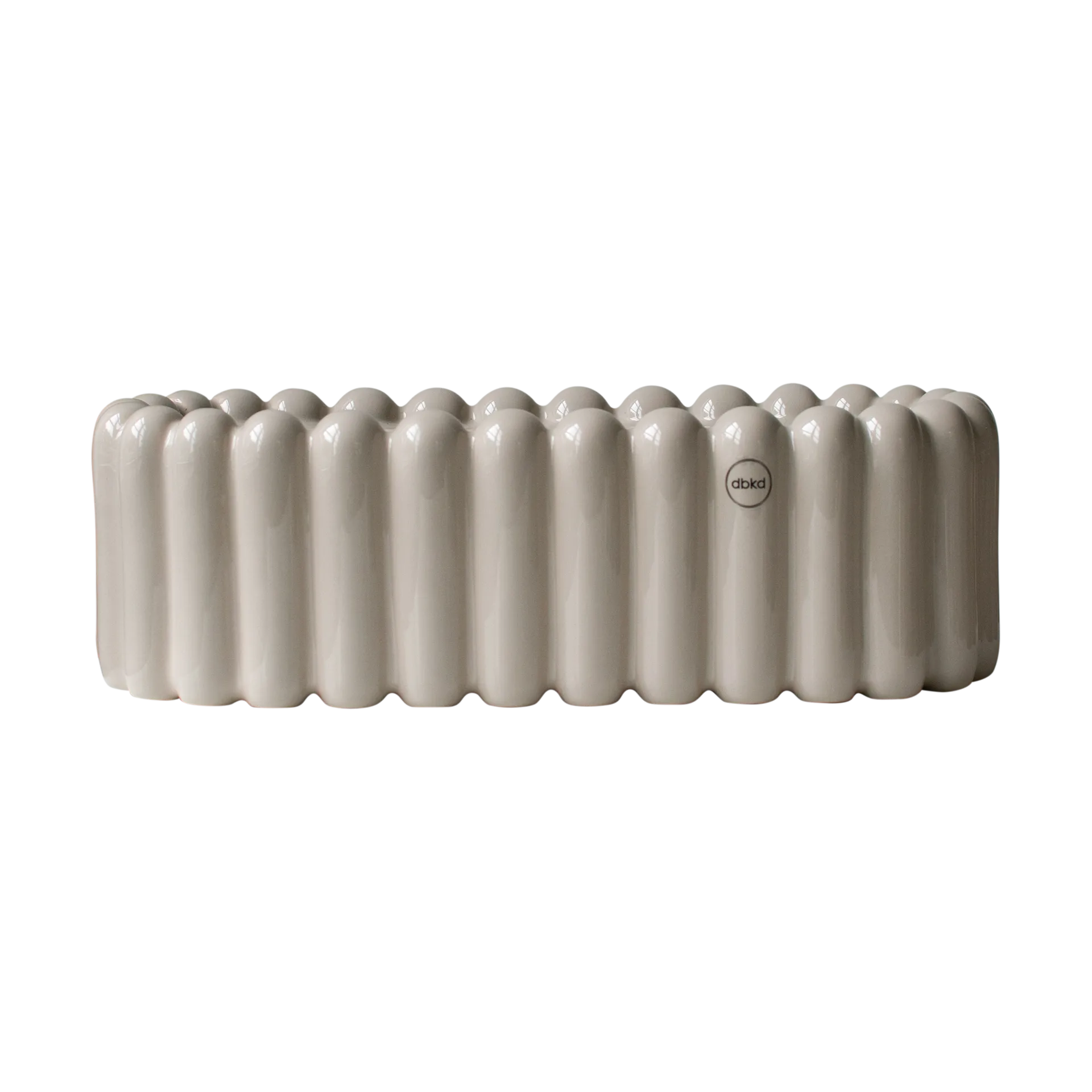 Mist vaso de flores pequeno oval 35 cm, Toupeira brilhante DBKD