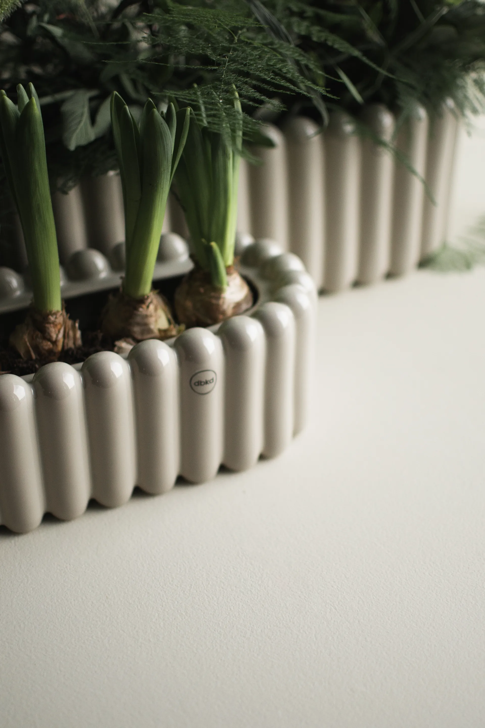 Mist vaso de flores pequeno oval 35 cm, Toupeira brilhante DBKD