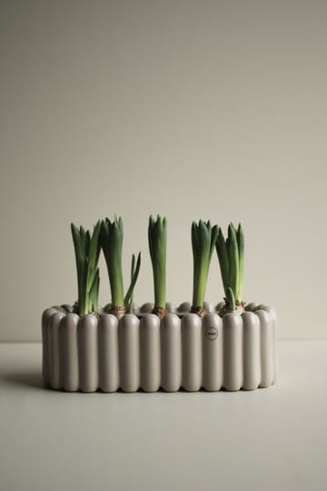 Mist vaso de flores pequeno oval 35 cm - Toupeira brilhante - DBKD
