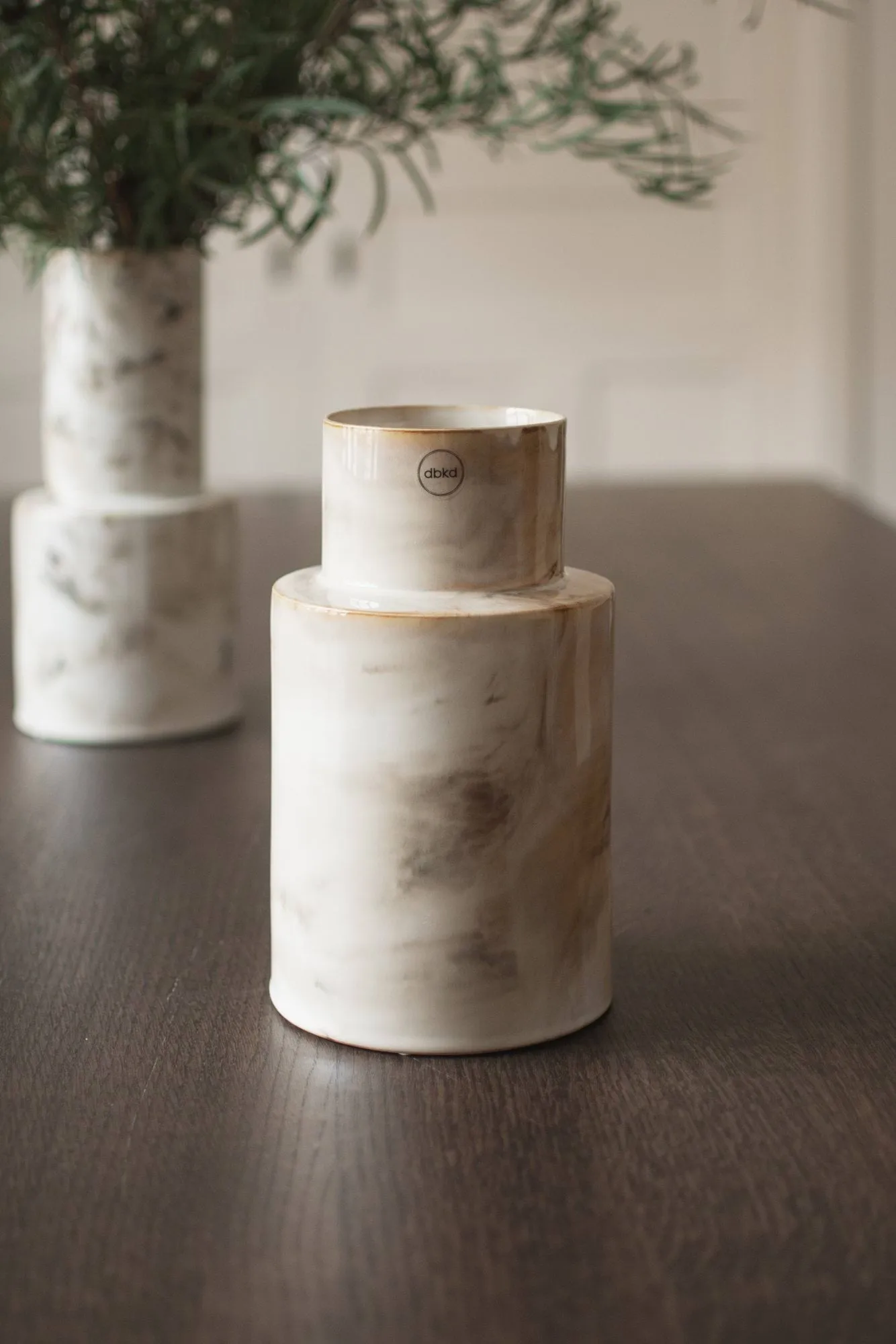 Oblong vaso, Toupeira brilhante, pequena, 24 cm DBKD