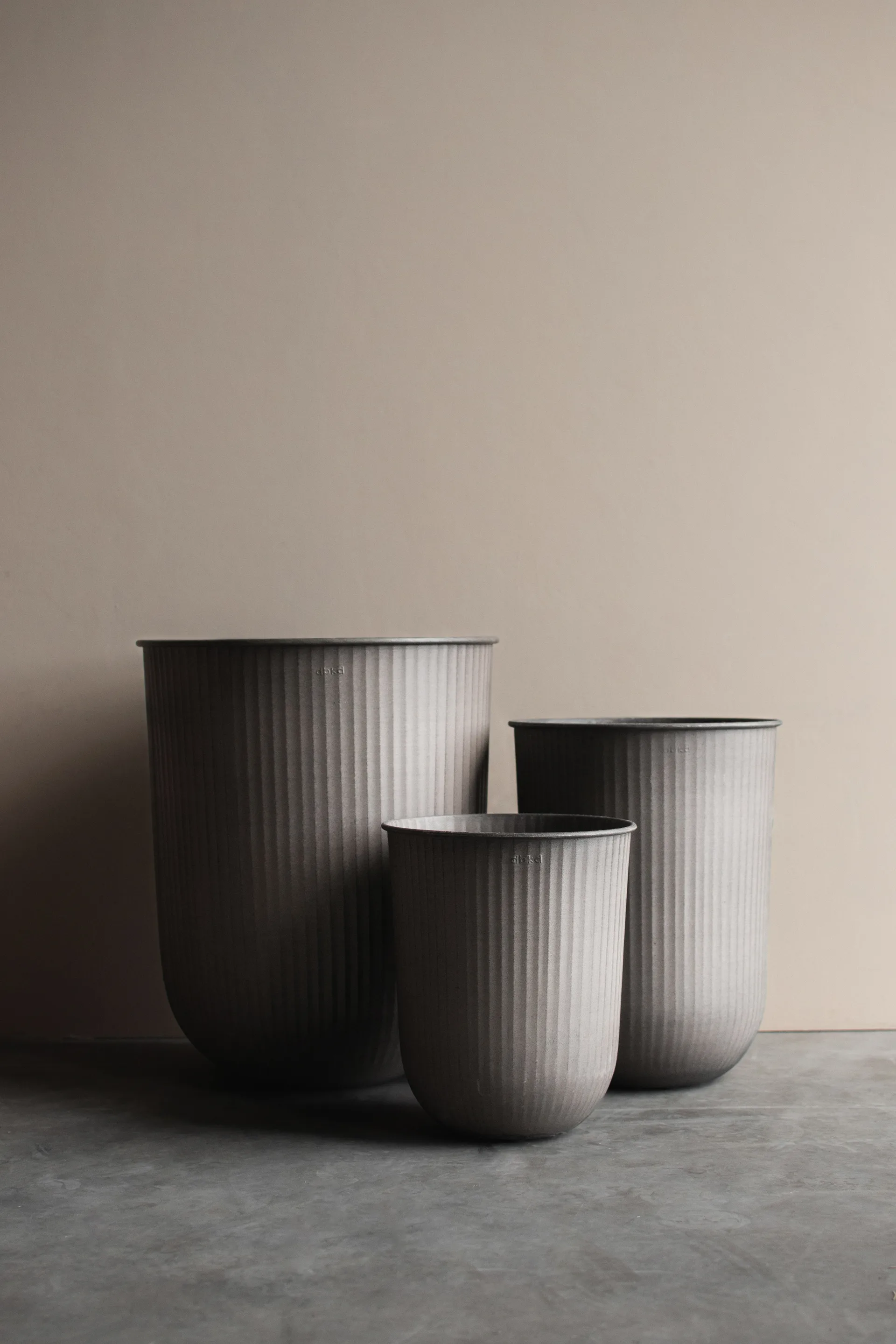 Out vaso riscado 3 peças, Beige DBKD