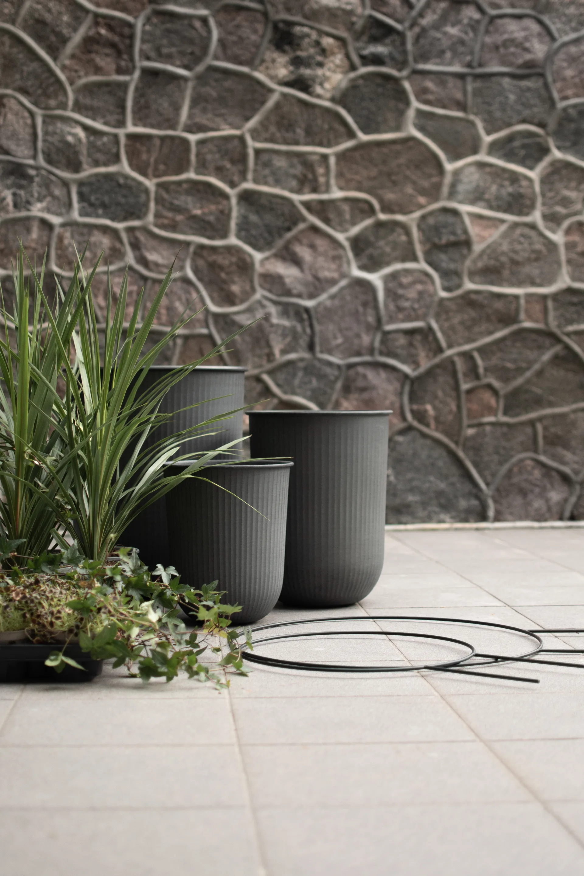 Out vaso riscado 3 peças, Preto DBKD