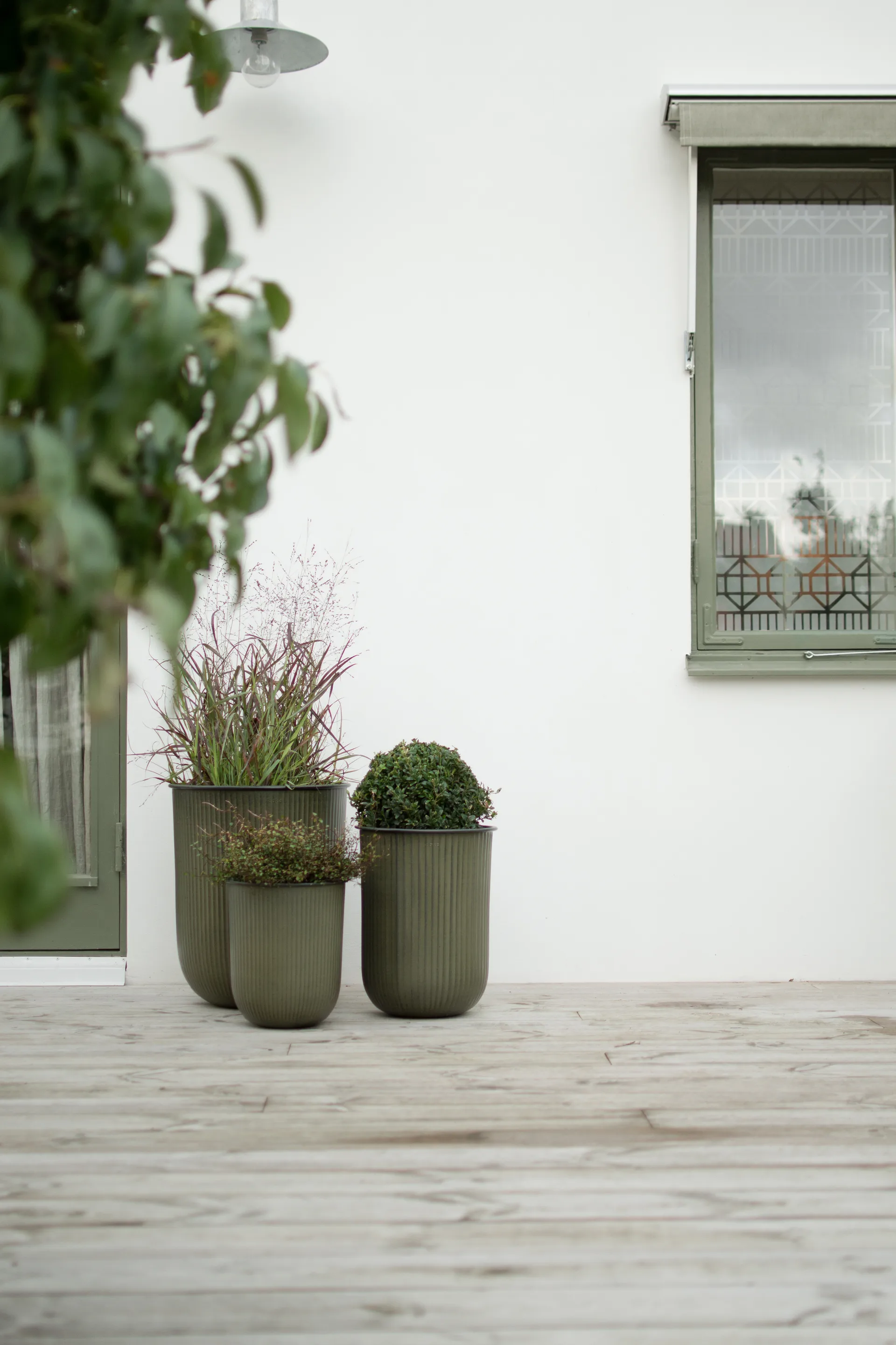 Out vaso riscado 3 peças, Verde DBKD