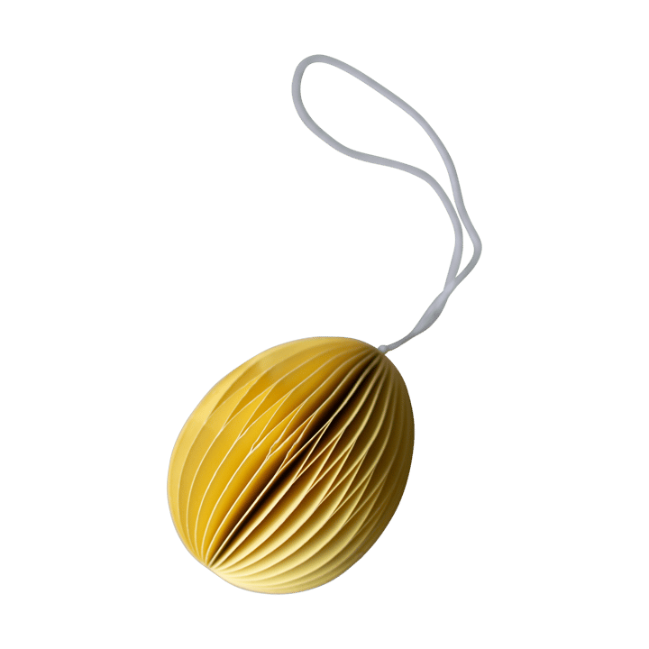 Ovoid decoração de Páscoa em papel 7 cm - Amarelo - DBKD