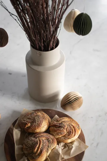 Ovoid decoração de Páscoa em papel 7 cm - Areia - DBKD