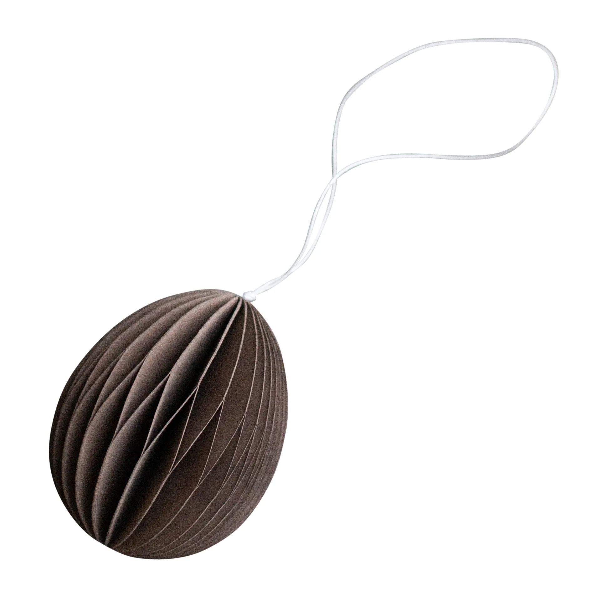Ovoid decoração de Páscoa em papel 7 cm, Brown DBKD