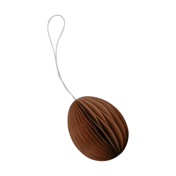 Ovoid decoração de Páscoa em papel 7 cm - Terracotta - DBKD