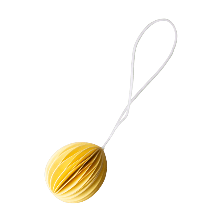 Ovoid decoração de Páscoa em papel pequeno 4 cm - Amarelo - DBKD