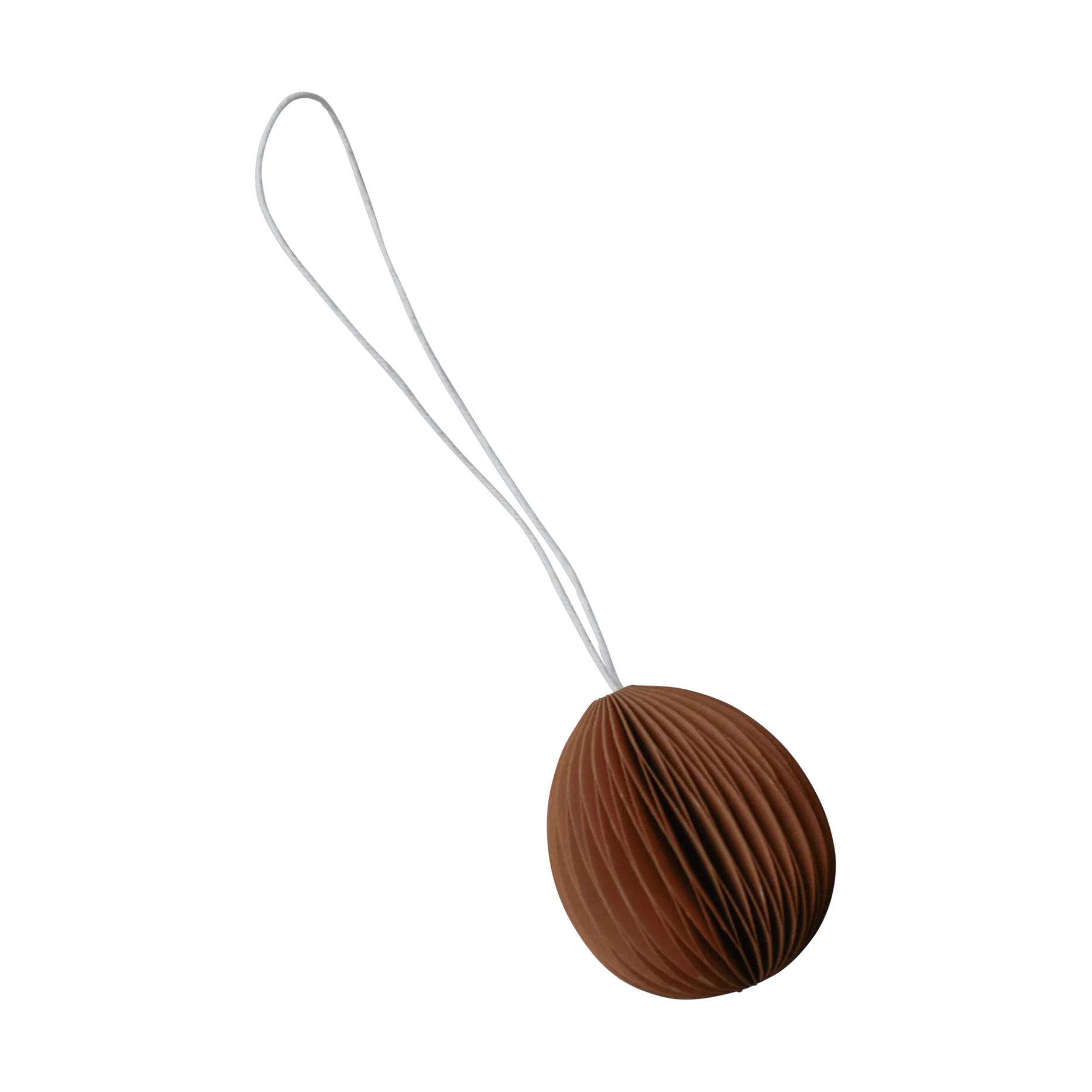 Ovoid decoração de Páscoa em papel pequeno 4 cm, Terracotta DBKD