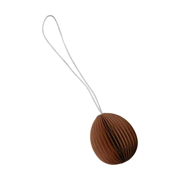 Ovoid decoração de Páscoa em papel pequeno 4 cm - Terracotta - DBKD