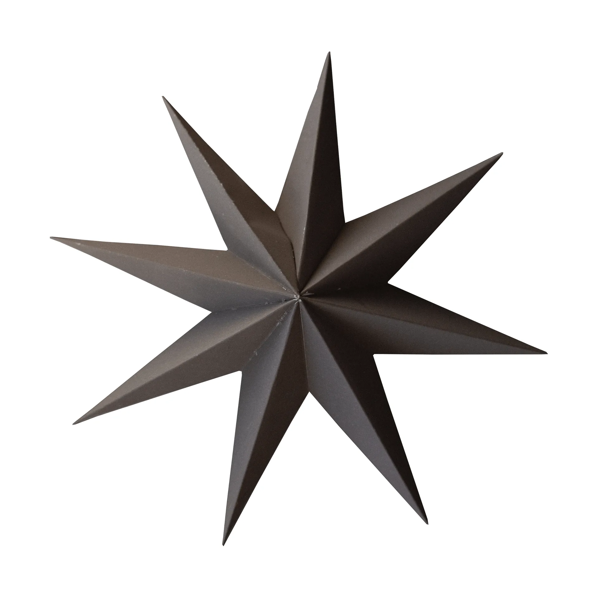 Paper estrela de inverno pendente decorativo, Castanho, grande, Ø19 cm DBKD