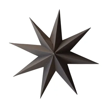Paper estrela de inverno pendente decorativo - Castanho, grande, Ø19 cm - DBKD
