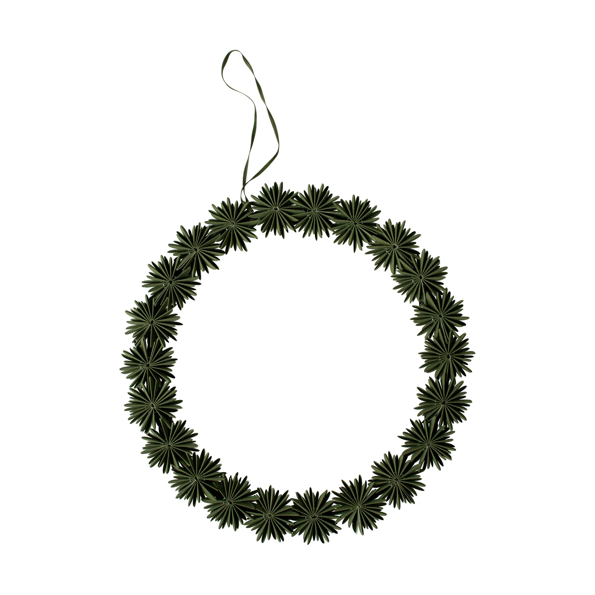 Paper flake wreath coroa decorativa Ø35 cm, Verde DBKD