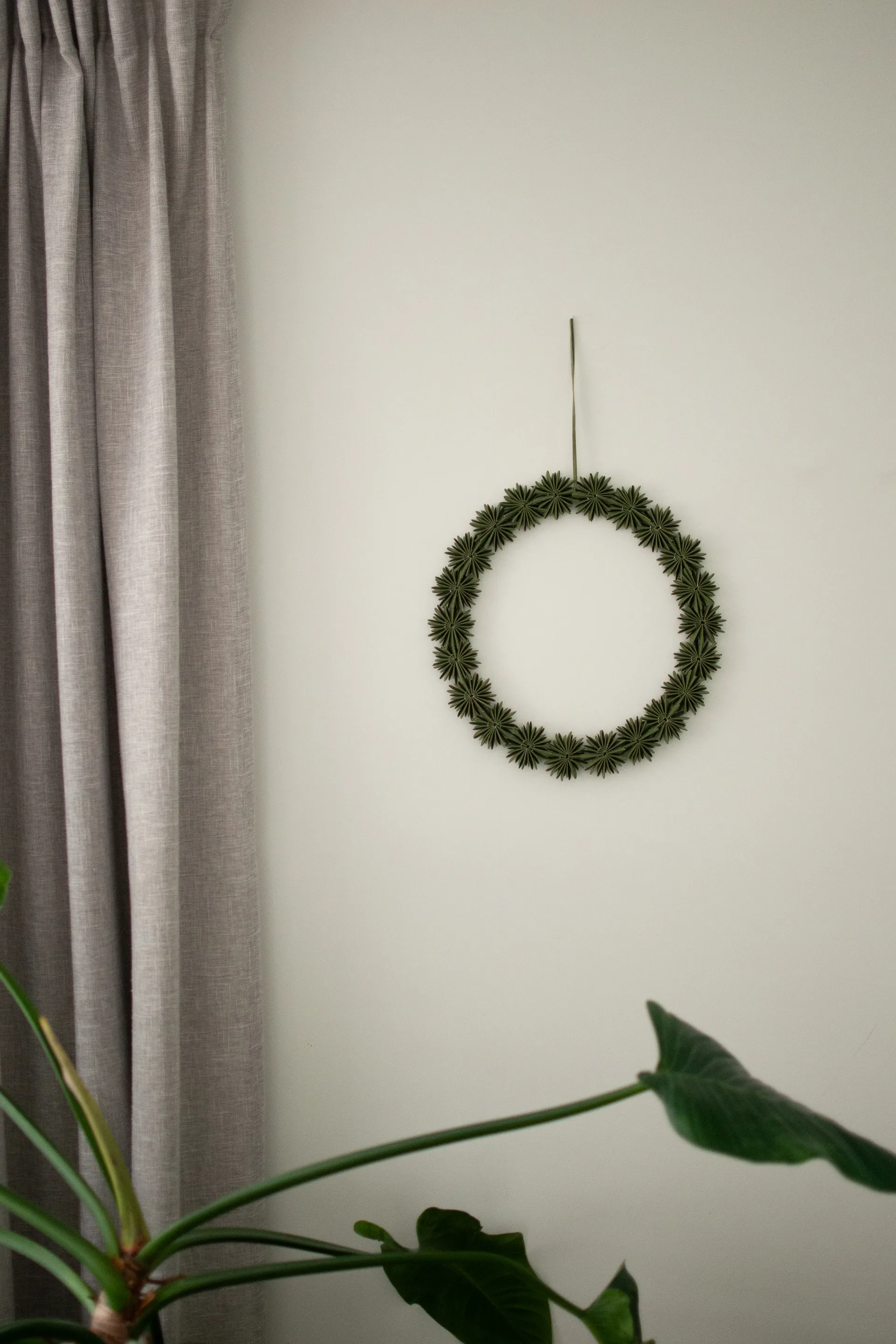 Paper flake wreath coroa decorativa Ø35 cm, Verde DBKD