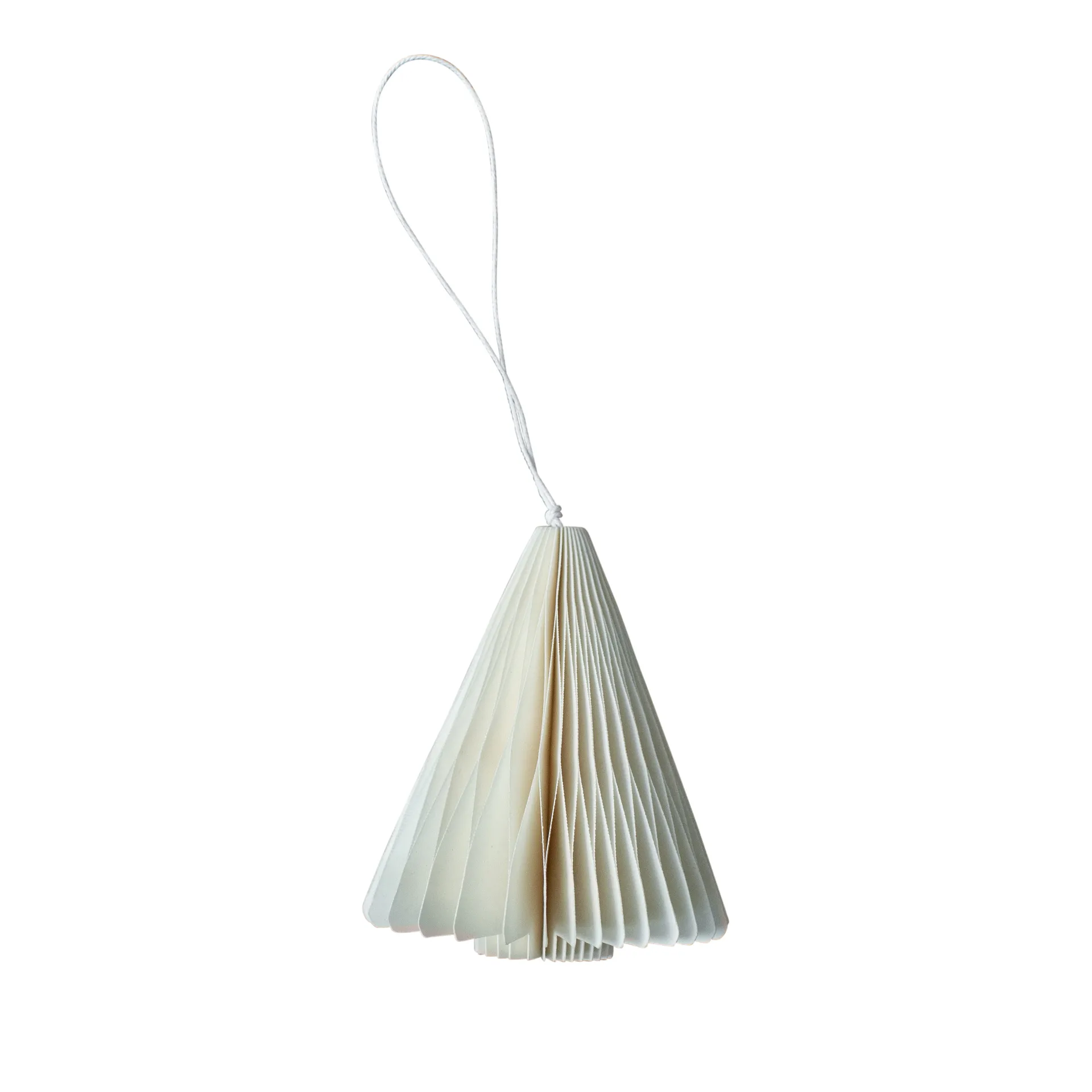 Paper tree enfeite de Natal 7 cm, Branco DBKD