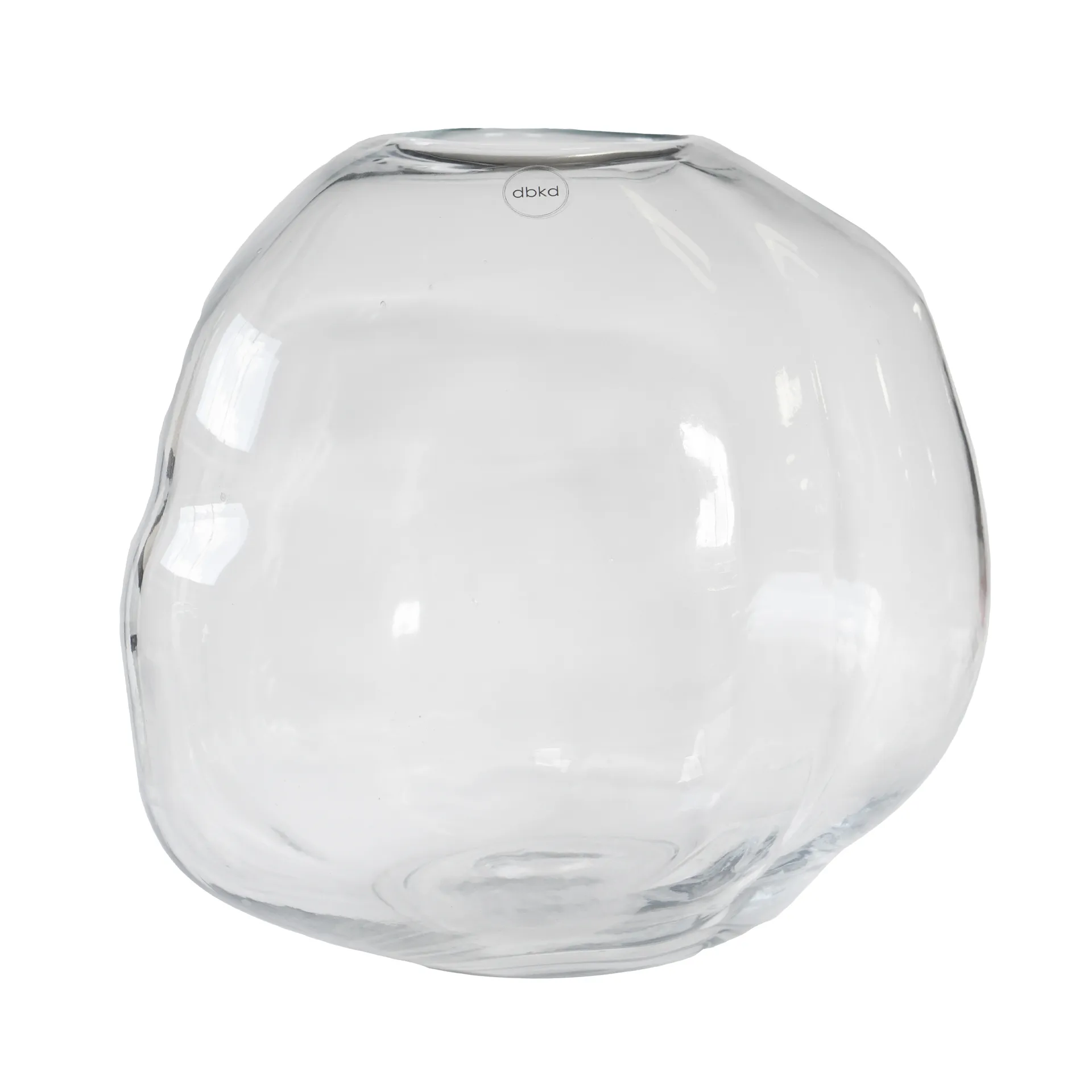 Pebble jarra, Transparente, grande Ø28 cm DBKD