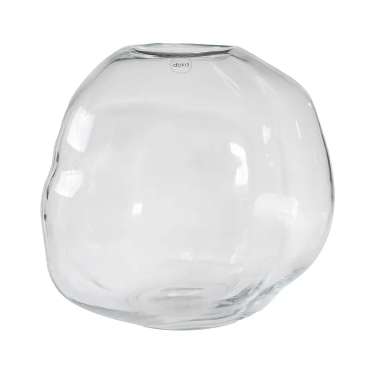 Pebble jarra - Transparente, grande Ø28 cm - DBKD
