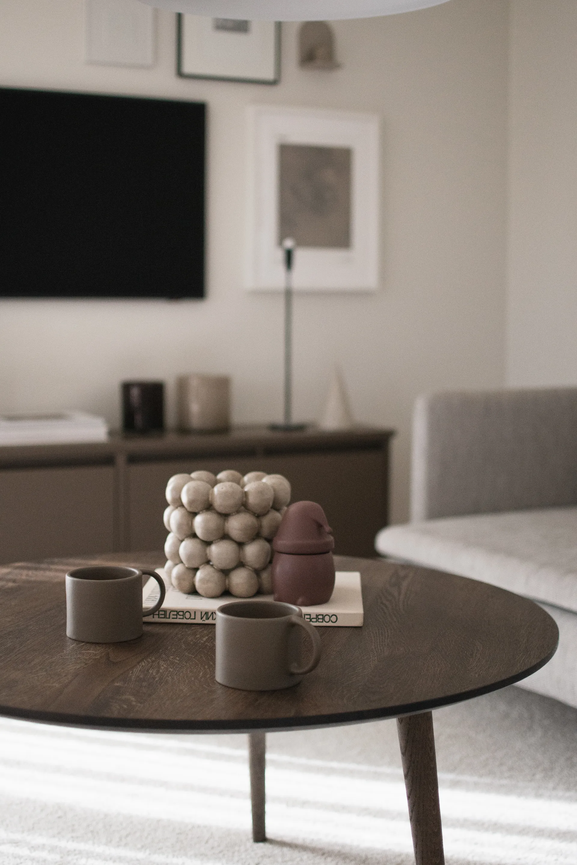 Porta-velas Bright Ø17 cm, Beige DBKD