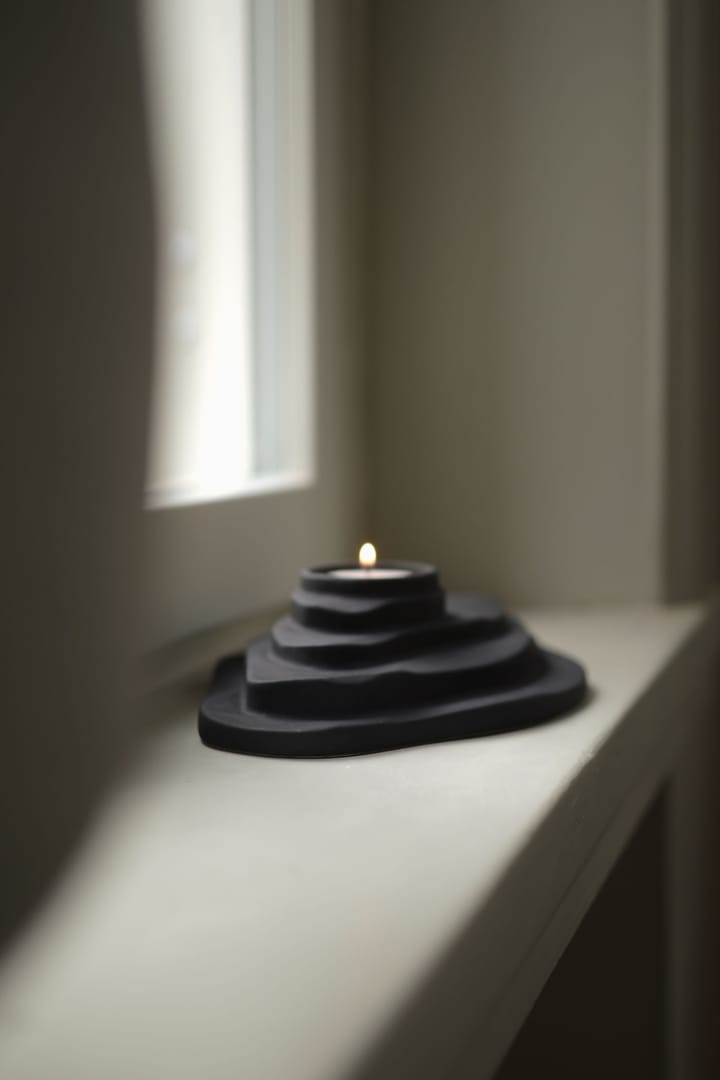 Porta-velas Dune, Sandy black DBKD