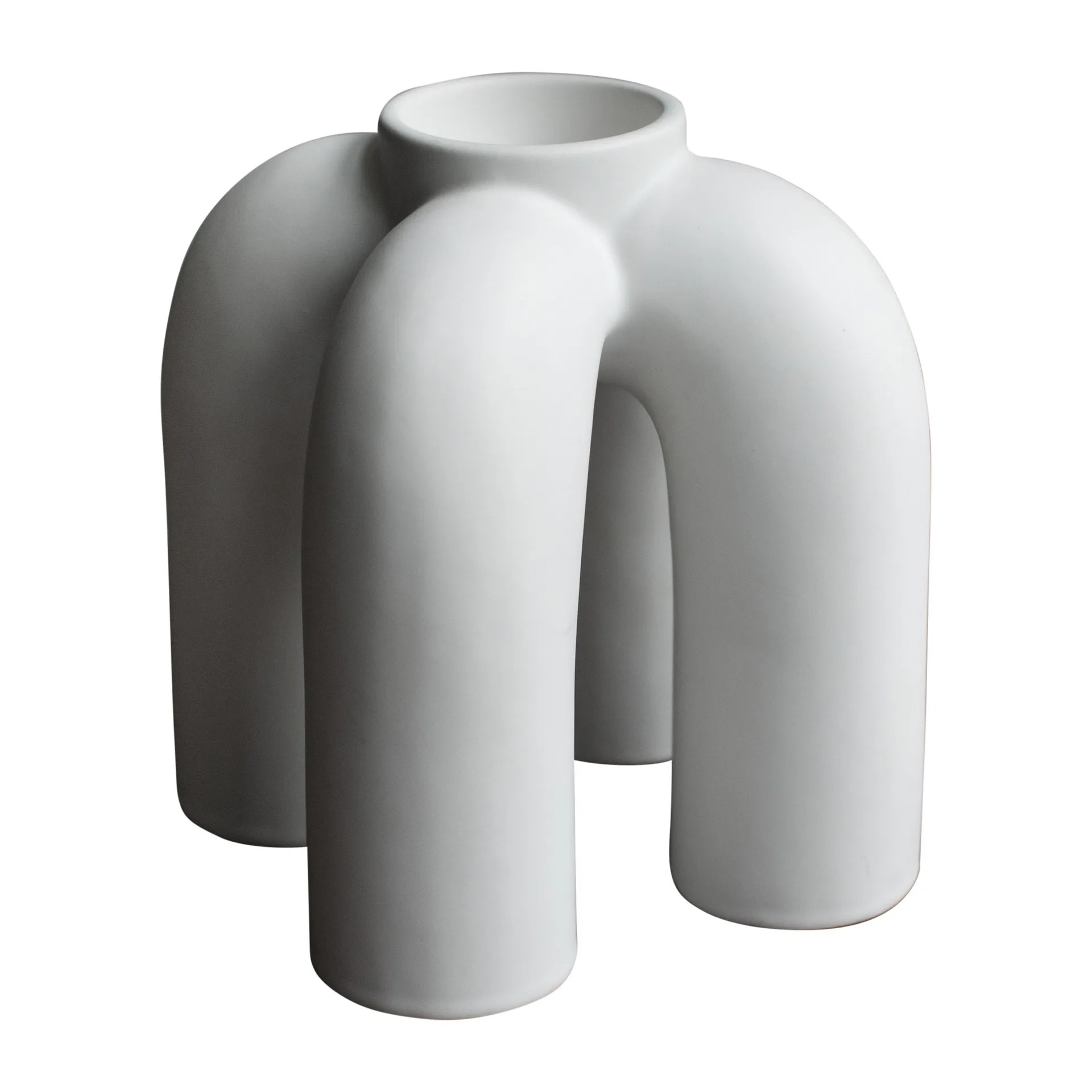 Porta velas Rope 14x14 cm, Branco DBKD