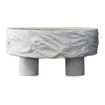 Prato com pé Clay Ø25 cm - areia - DBKD