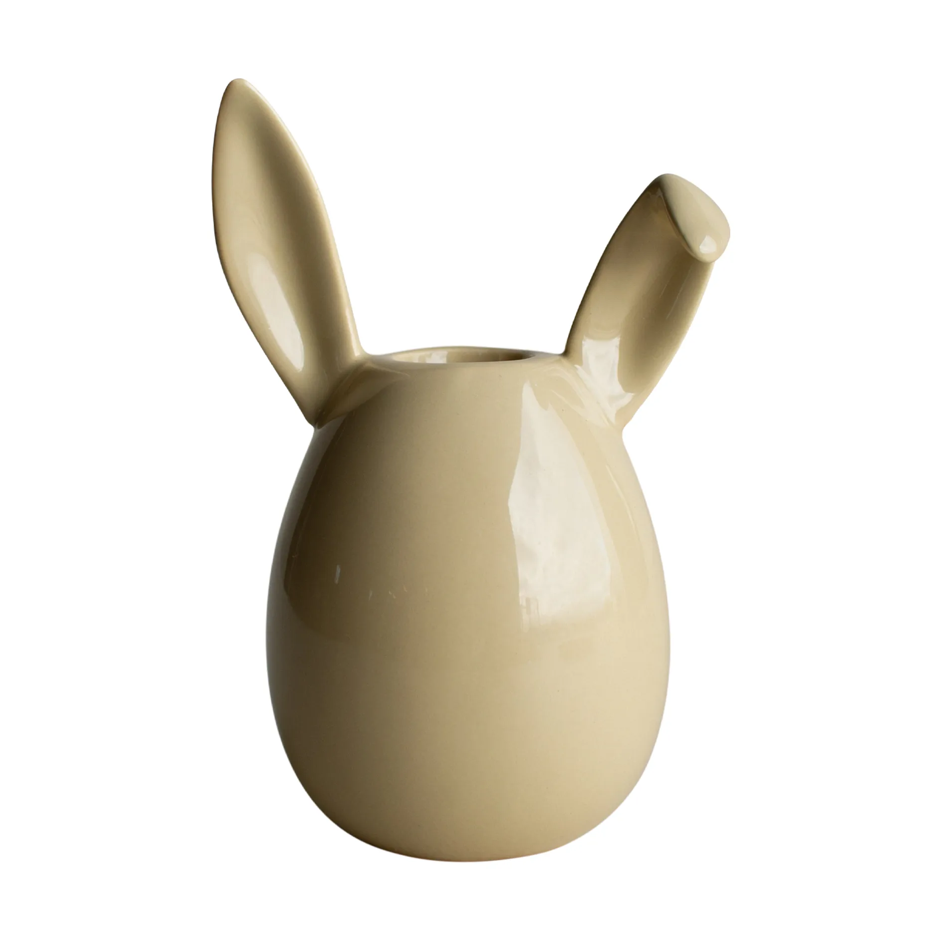 Rabbit castiçal 13 cm, Amarelo brilhante DBKD