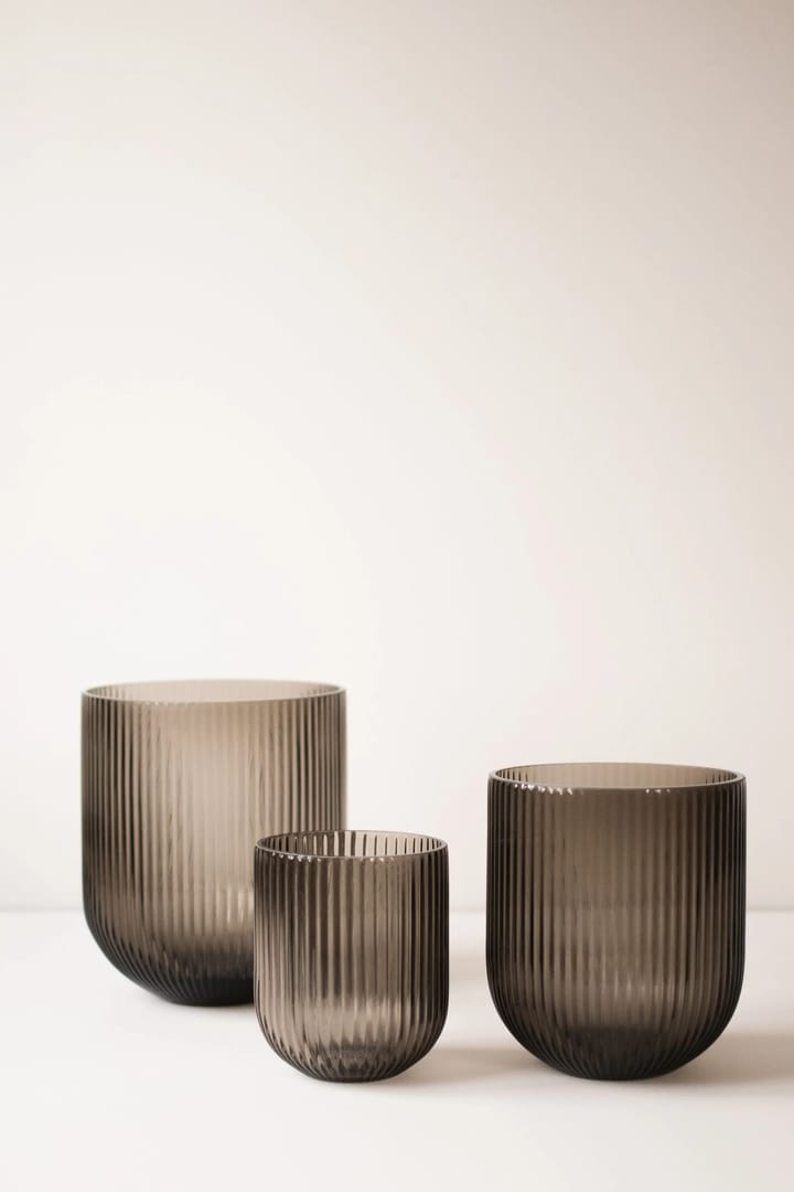 Simple Stripe vaso vidro marrom, Médio DBKD