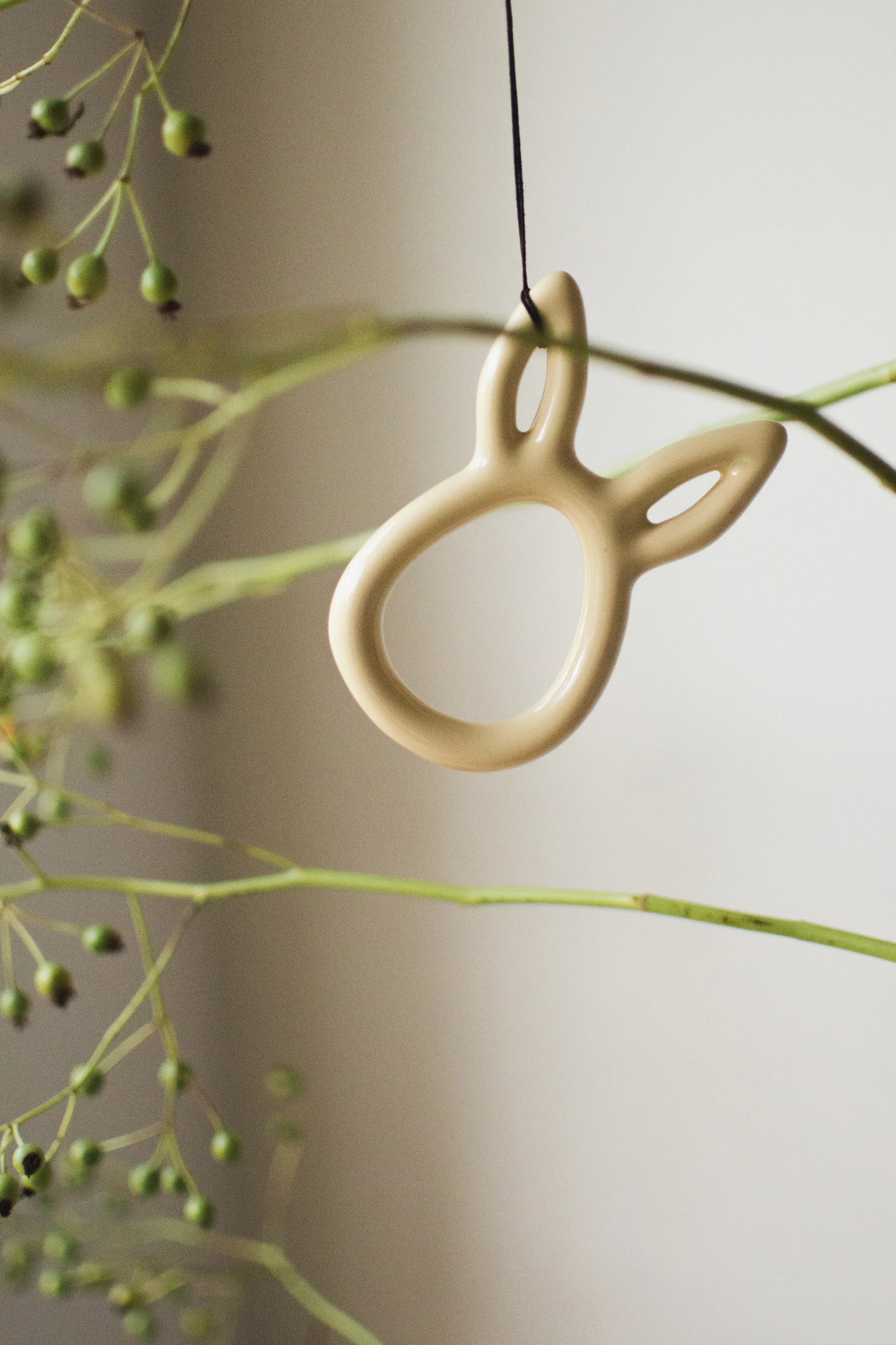 Sprinkle rabbit decoração de Páscoa 8 cm, Amarelo brilhante DBKD