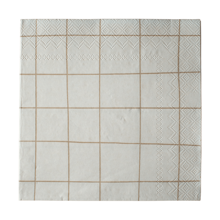 Square guardanapo de papel 33x33 cm 20 unidades, Creme DBKD