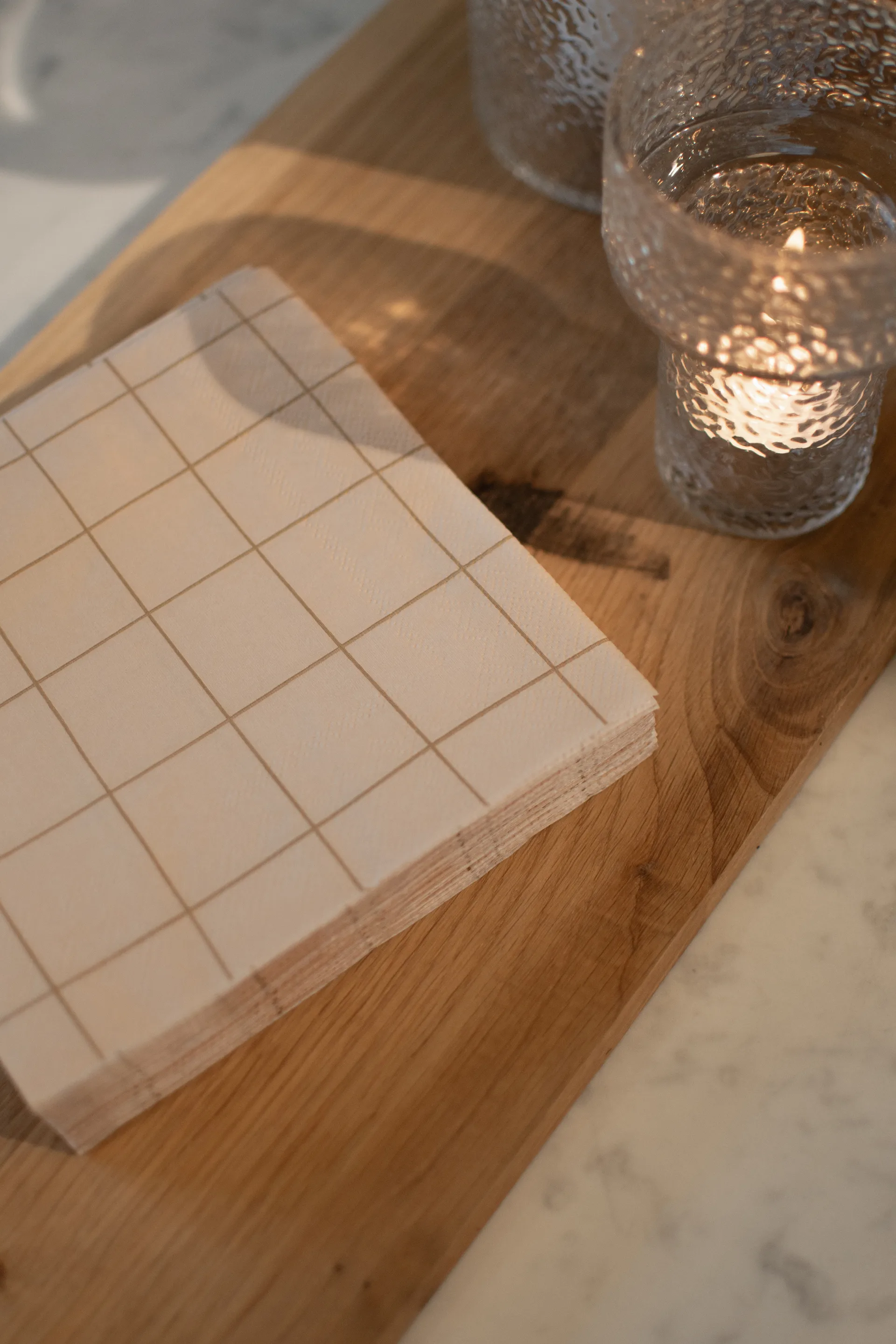 Square guardanapo de papel 33x33 cm 20 unidades, Creme DBKD