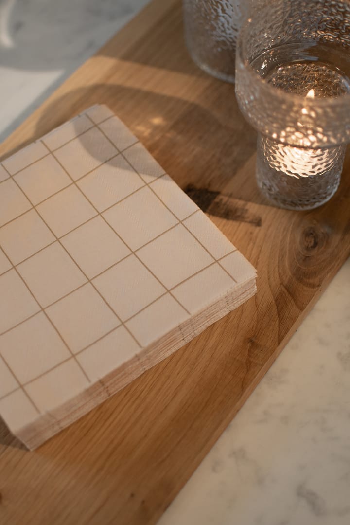 Square guardanapo de papel 33x33 cm 20 unidades, Creme DBKD
