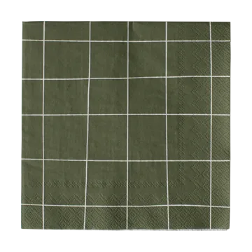 Square guardanapo de papel 33x33 cm 20 unidades - Verde - DBKD