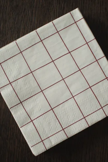 Square guardanapo de papel 33x33 cm 20 unidades - Vermelho escuro - DBKD