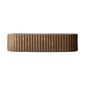 Stripe castiçal 30 cm - Shiny nougat - DBKD
